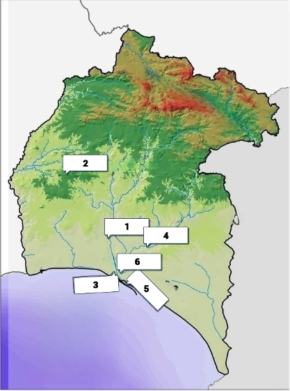 Mapa de huelva